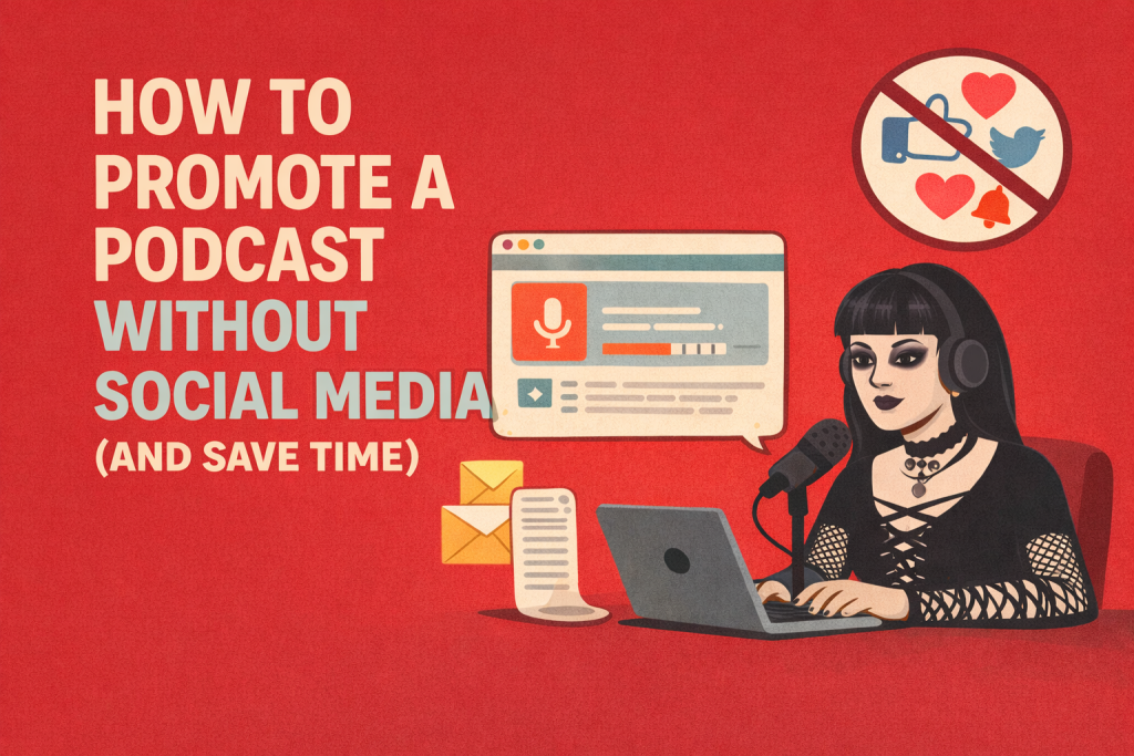 How to promote a podcast without social media.